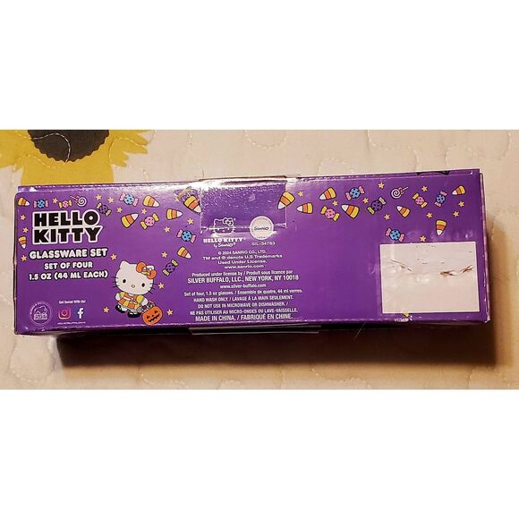 NIP SANRIO COLLECTIBLE HELLO KITTY HALLOWEEN GLASSWARE SET - Picture 2 of 6